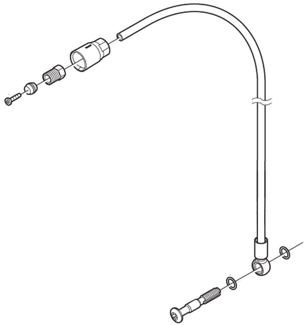 Гидролиния Shimano SM-BH90-SB 2000mm, черная Гидролиния Shimano SM-BH90-SB 2000mm, черная