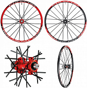 Колеса Fulcrum Red Metal Zero 6 болтов, красные, QR5мм-100мм/QR5мм-135мм