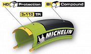 Покрышка MICHELIN шоссе PRO4 23-622 (700x23C) красная, гибкий корд