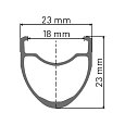 Колеса DT Swiss P1800 Spline DB23, клинчер