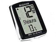 Велокомпьютер Sigma BC 14.16 STS CAD, беспроводной, черный