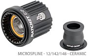 Барабан DT Swiss Shimano Micro Spline Alu Ceramic + адаптер 12/142+12/148, EXP с Ratchet System