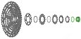 Гайка Shimano прижимная для кассеты CS-M8100/M7100