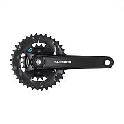 Система шатунов Shimano FC-M315-2, 175мм, квадрат, 36/22, черная