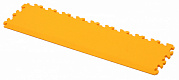 Плита PVC половая, крайняя, желтая, 500x135x7 мм, 1 шт.